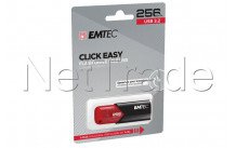 Emtec usb3.2 click easy b110 256gb red - ECMMD256GB113